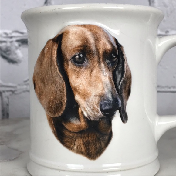 Xpres Best Friend Original Dachshund & Bulldog 1999 Vintage 2 Set Of Coffee Mugs - Picture 3 of 14